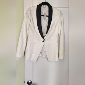 Class Club Cream and Black Blazer